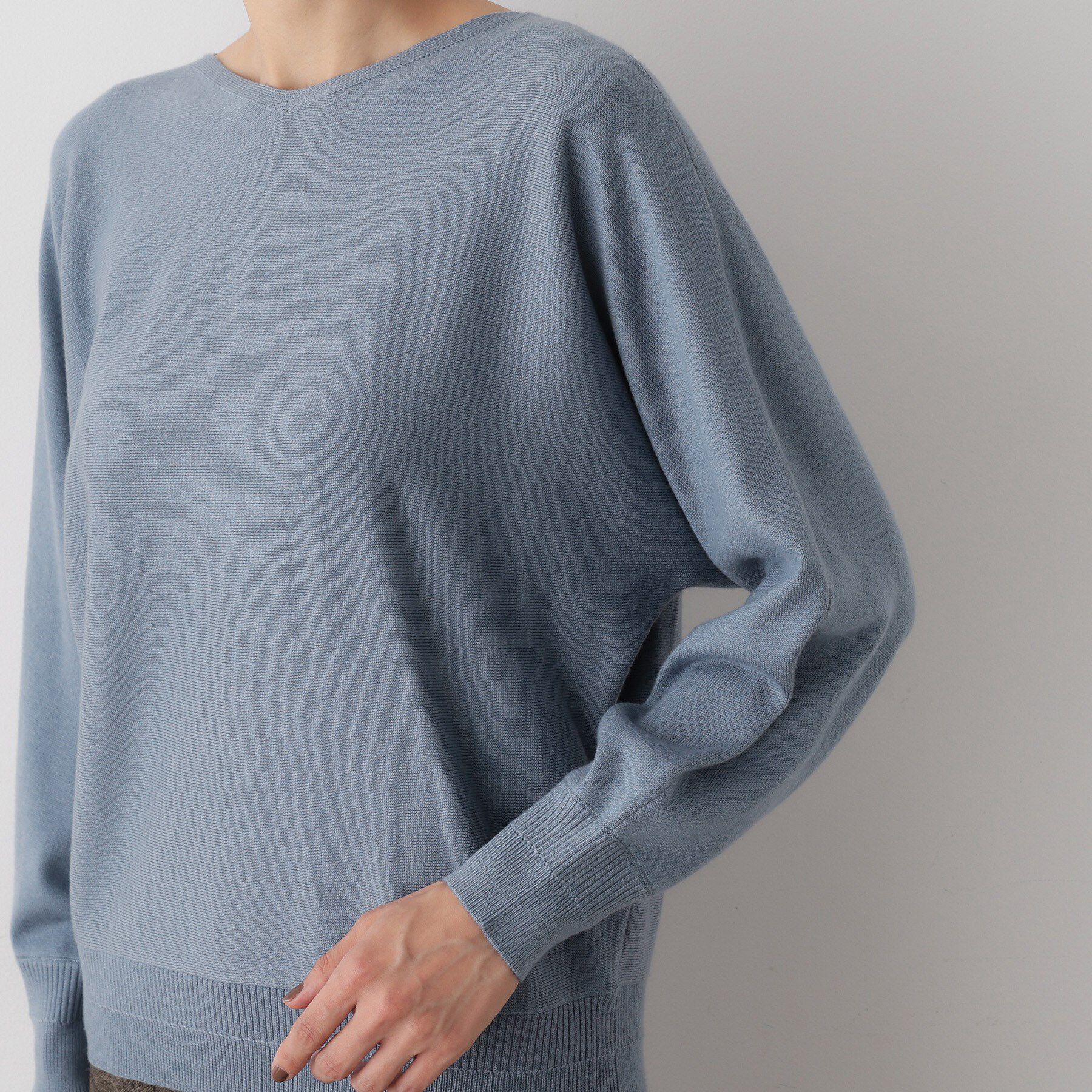 Dessin「【洗える】ウールブレンド後ろボタンニット」|ニット・セーター|