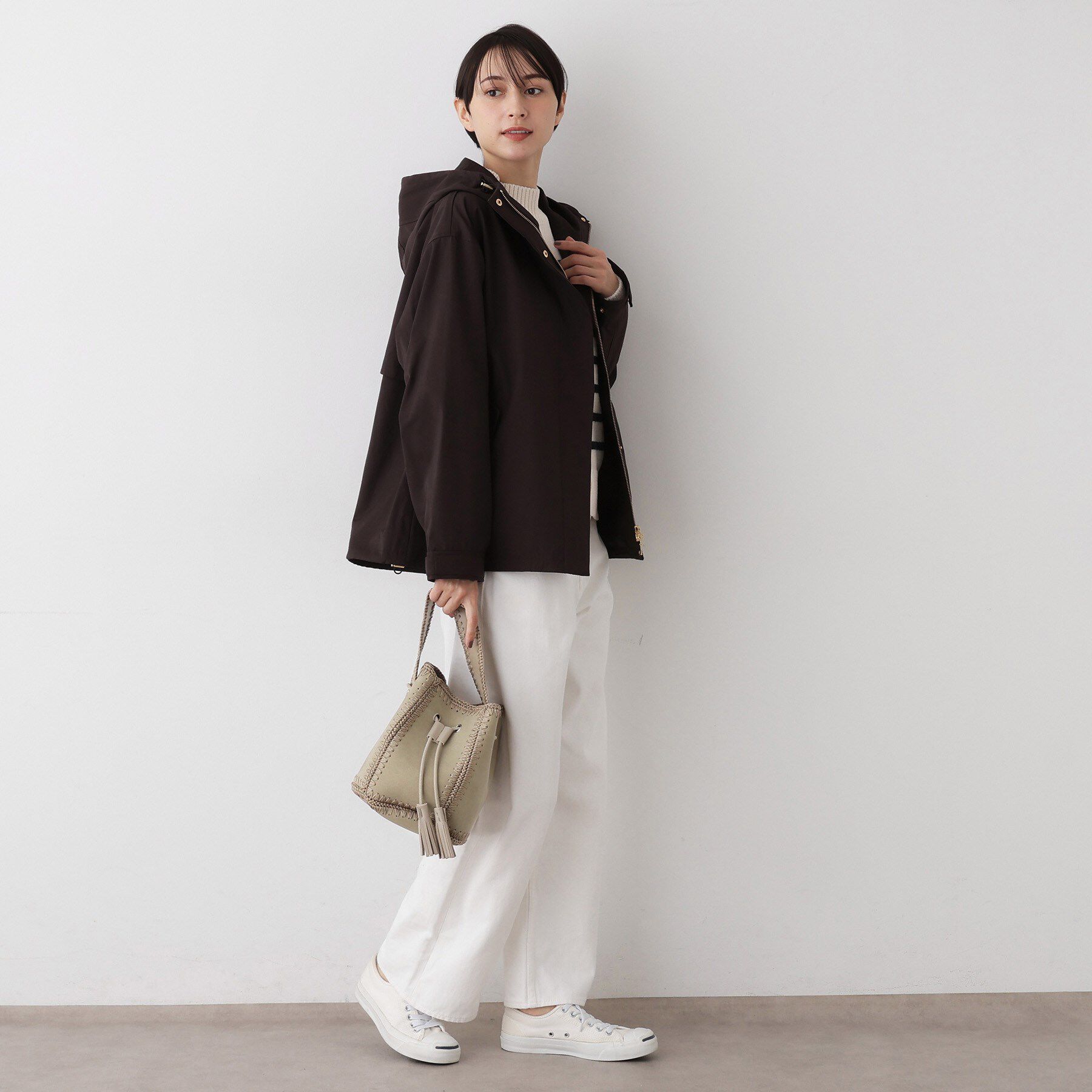 Dessin「かがりステッチ巾着バッグ」|ショルダー・メッセンジャー|