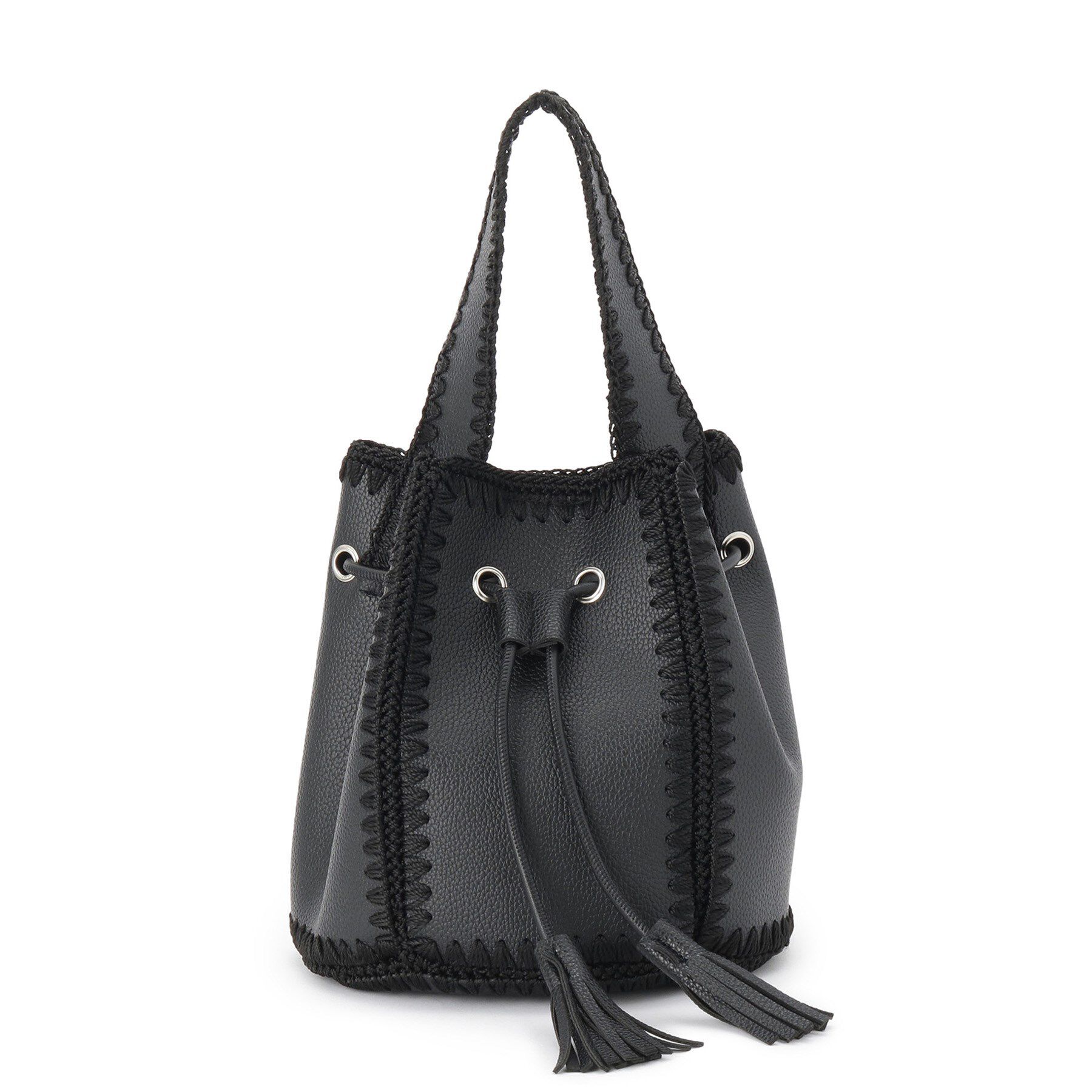 Dessin「かがりステッチ巾着バッグ」|ショルダー・メッセンジャー|