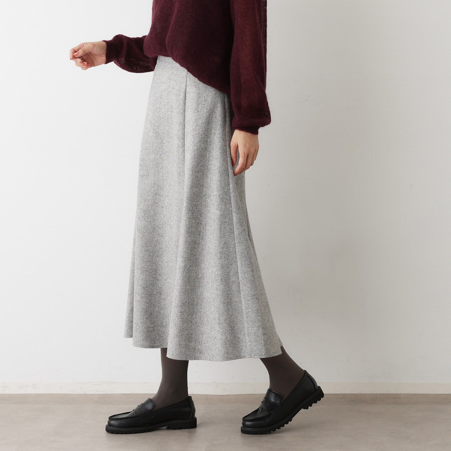 Dessin「【洗える】ツイードフレアスカート」|スカート|