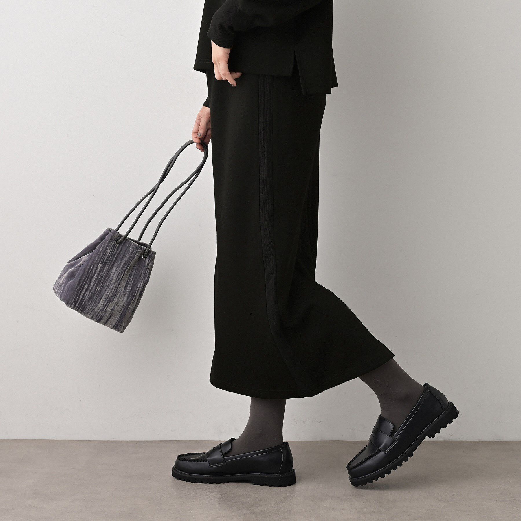 Dessin「【セットアップ可/洗える】切り替えデザインサイドリブスカート」|スカート|