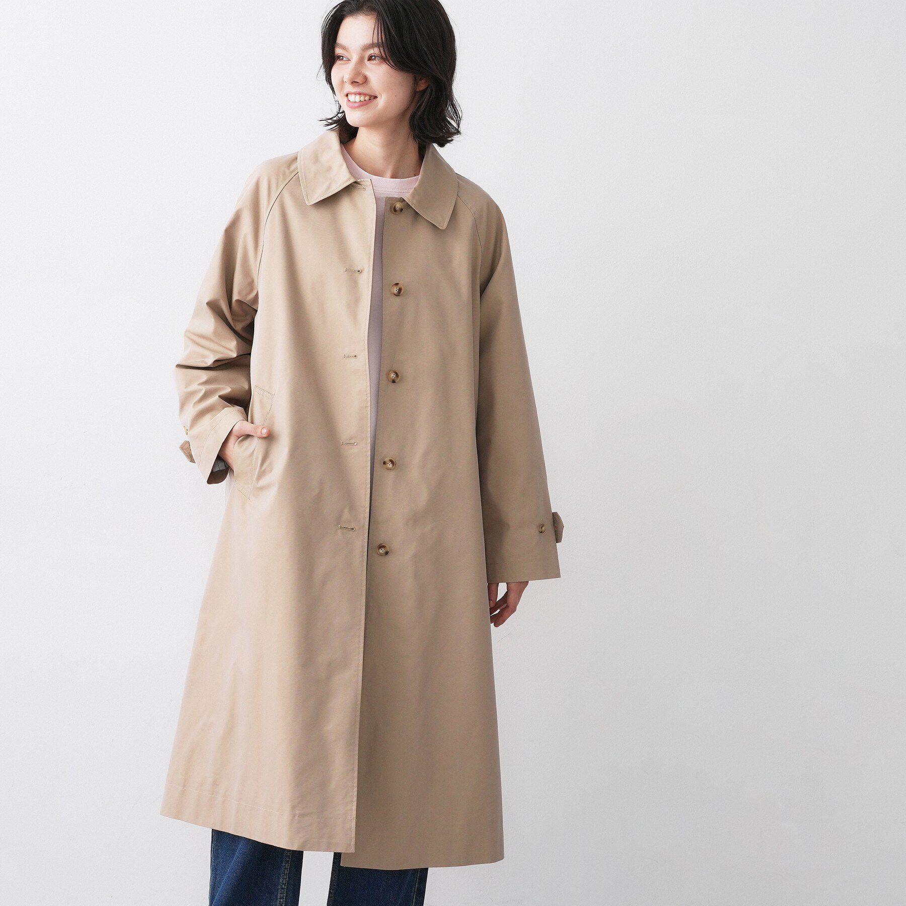 Dessin「シャンブレースプリングコート」|ステンカラーコート|