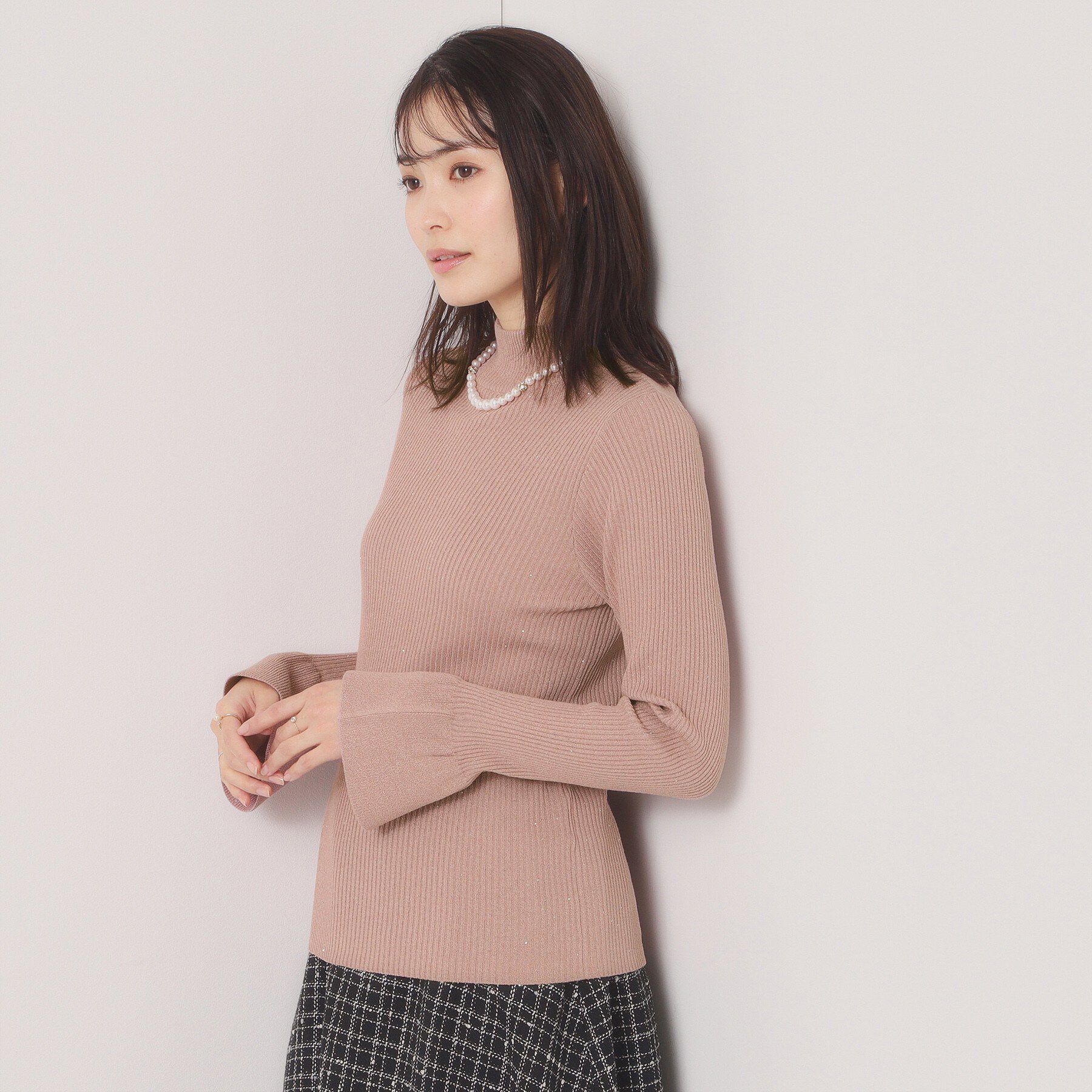 ITS&rsquo;DEMO「【手洗い可】スパンコールリブニット」|ニット・セーター|