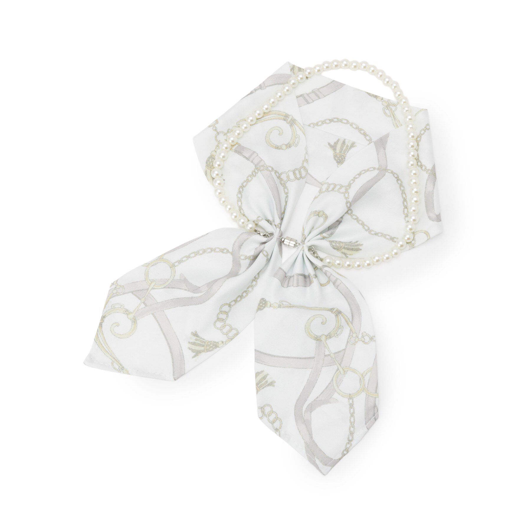 ITS&rsquo;DEMO「マグネット付きパール調ネックレススカーフ」|バンダナ・スカーフ|