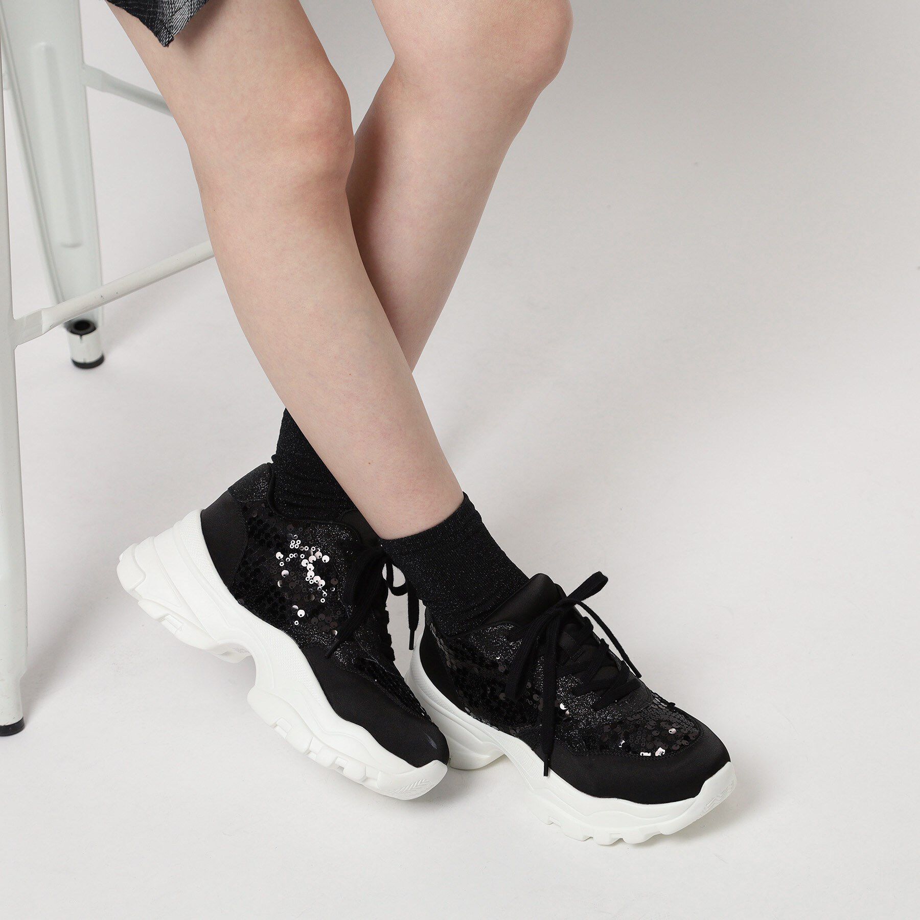 ESPERANZA「2WAYフリルベルトスパンコールスニーカー」|スニーカー|