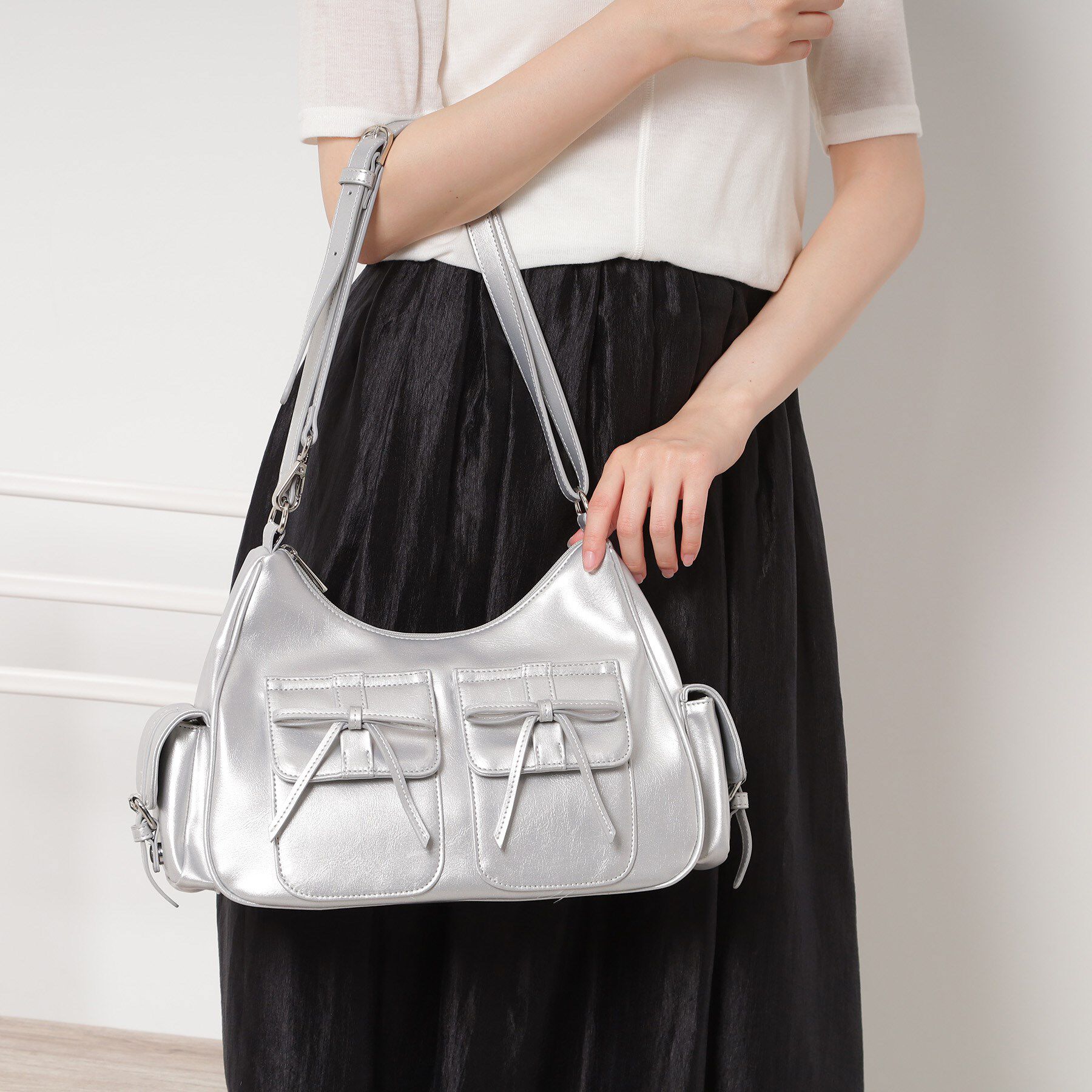 ESPERANZA「ポケットリボン2WAYバッグ」|ショルダー・メッセンジャー|