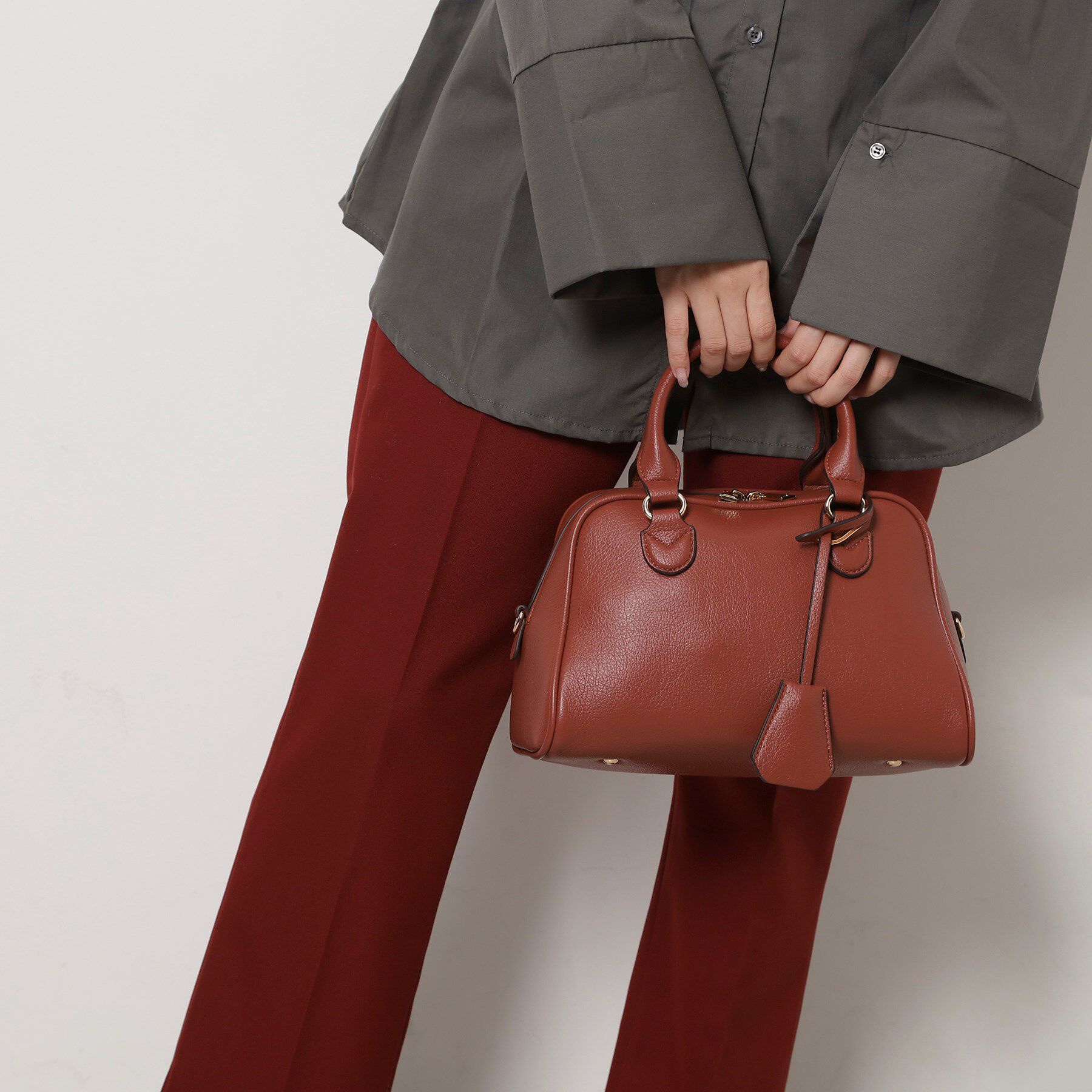 ESPERANZA「シボフェイクレザー2WAYボストンバッグ」|ボストンバッグ|