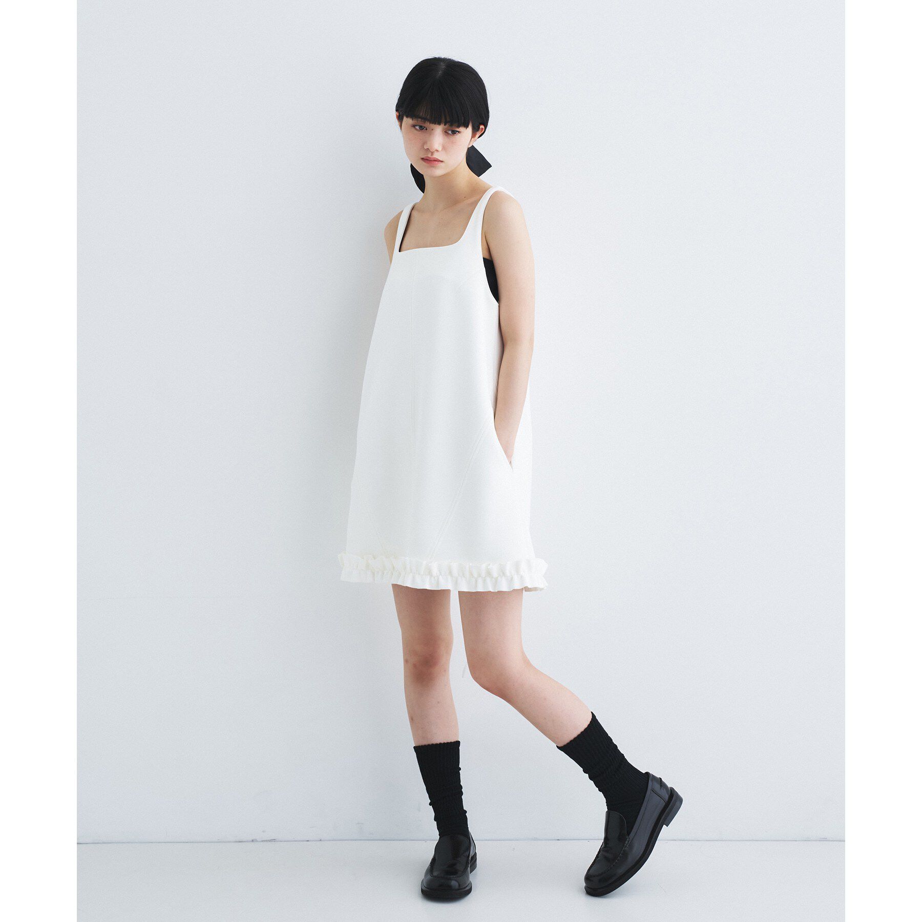 CODE A「frill mini dress」|ワンピース|