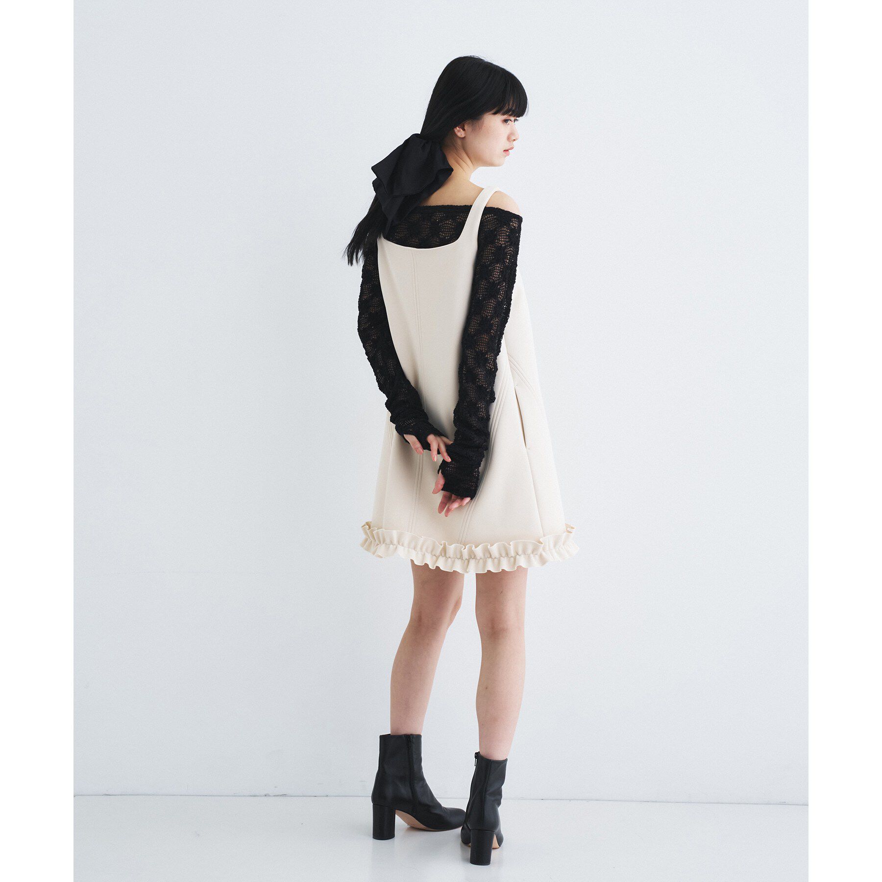 CODE A「frill mini dress」|ワンピース|