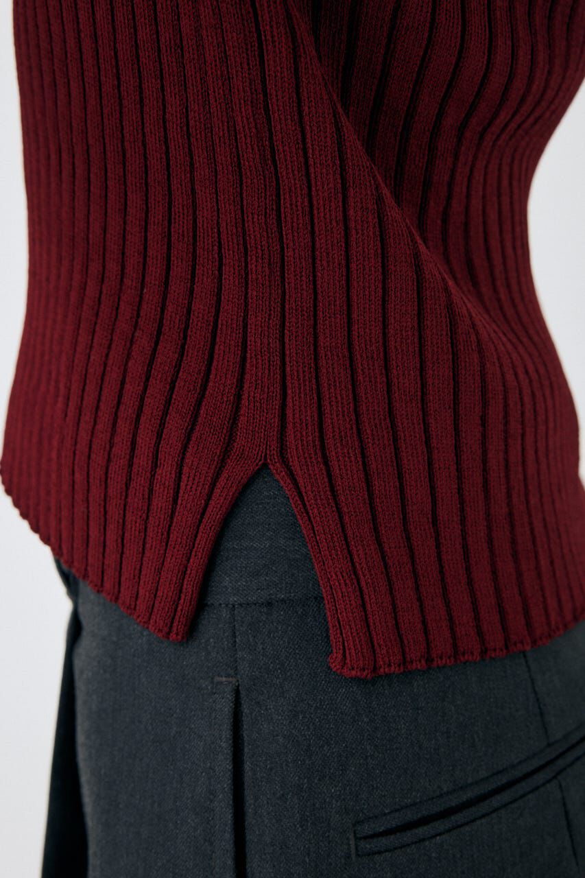 MOUSSY「HALF ZIP CLASSIC ポロ トップス」|ニット・セーター|