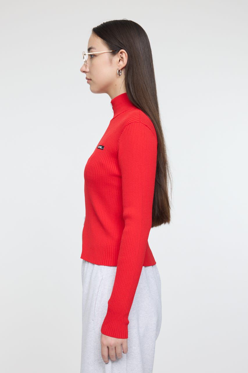 MOUSSY「BI COLOR MIDDLE NECKトップス」|ニット・セーター|