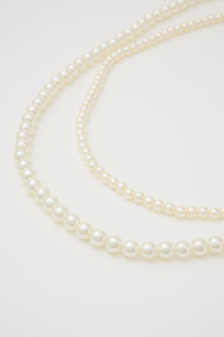 rienda「2連フェイクパールロングネックレス」|ネックレス|