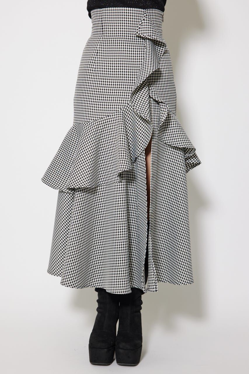 rienda「フリルスリットハイウエストスコートショートパンツ」|その他|