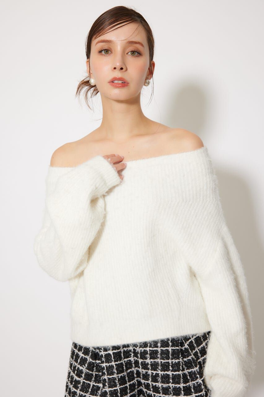 rienda「オフショルニットトップス」|ニット・セーター|