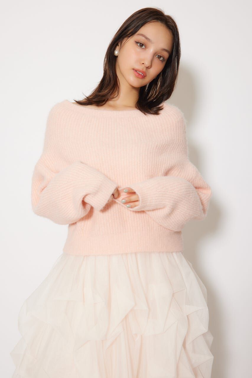 rienda「オフショルニットトップス」|ニット・セーター|