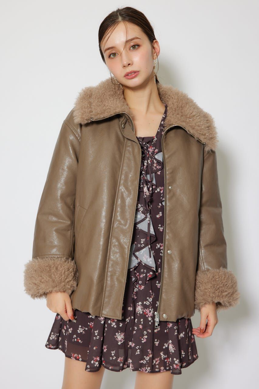 rienda「オーバールーズシルエットボンバージャケット」|その他|