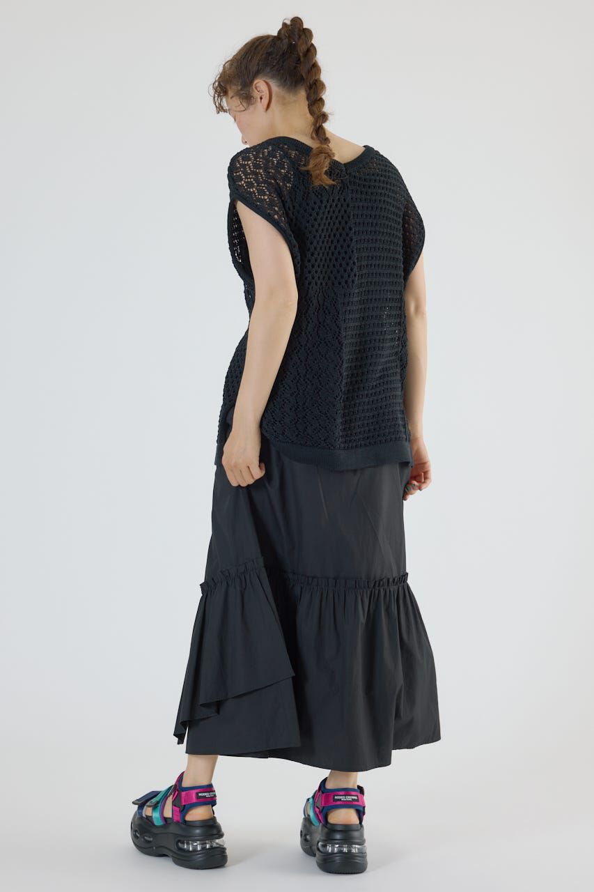 RODEO CROWNS「アシンメトリーギャザースカート」|スカート|