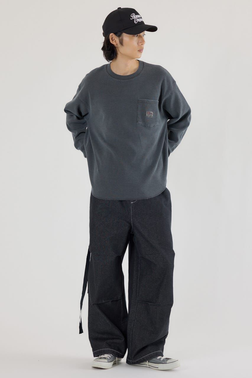 RODEO CROWNS「ピグメントワッフルトップス」|Tシャツ・カットソー|