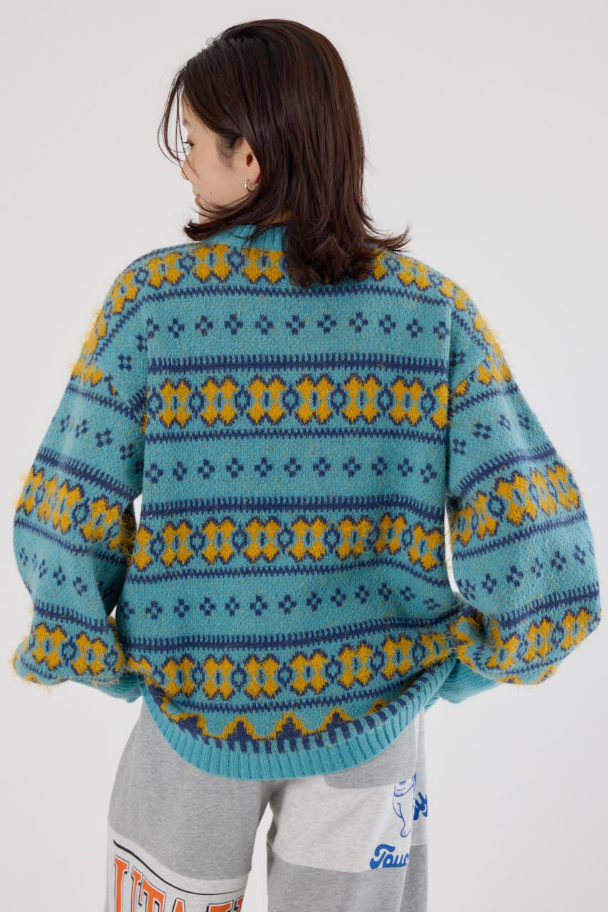 RODEO CROWNS「NEON NORDICニットカーディガン」|カーディガン|