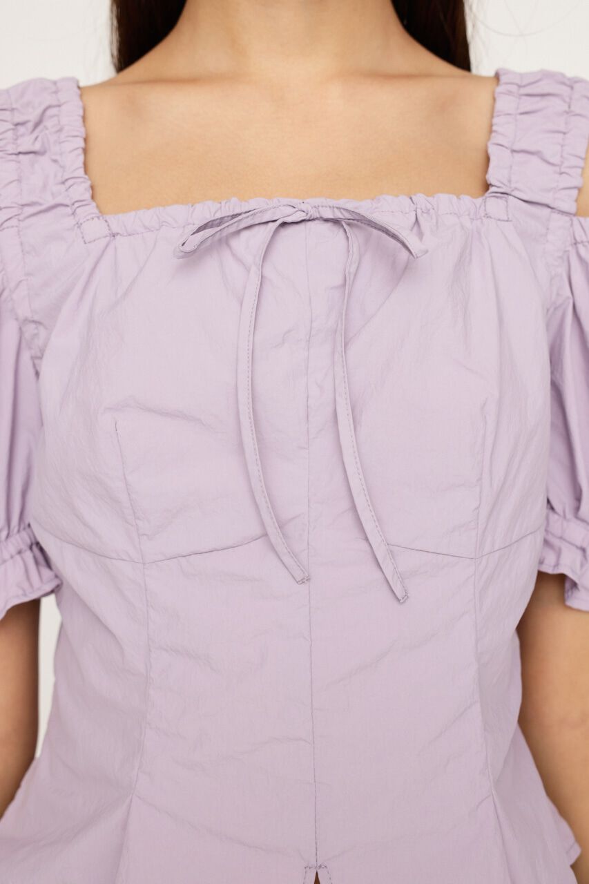 SLY「SHOULDER OPEN SQ PUFF トップス」|シャツ・ブラウス|