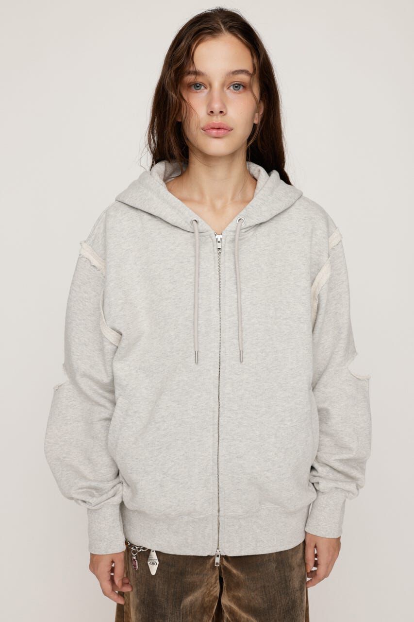 SLY「SLIT ZIP SW パーカー」|パーカー|