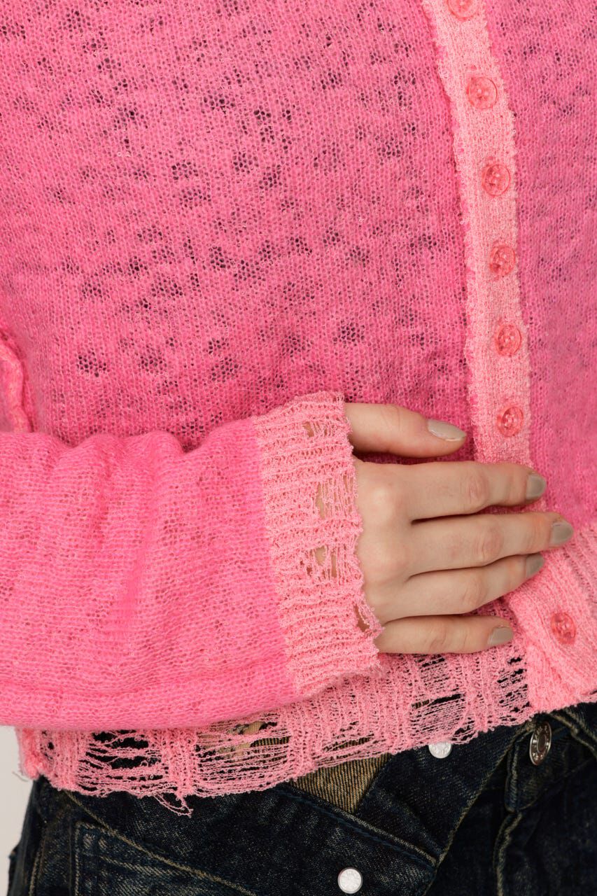 SLY「TWIN BLOOM KNIT カーディガン」|カーディガン|