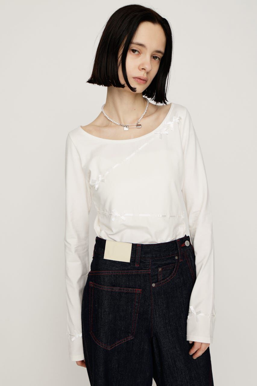 SLY「SWITCHING CUT トップス」|Tシャツ・カットソー|IVOY3