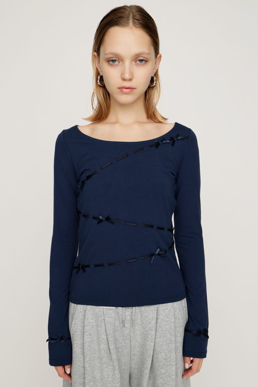 SLY「SWITCHING CUT トップス」|Tシャツ・カットソー|