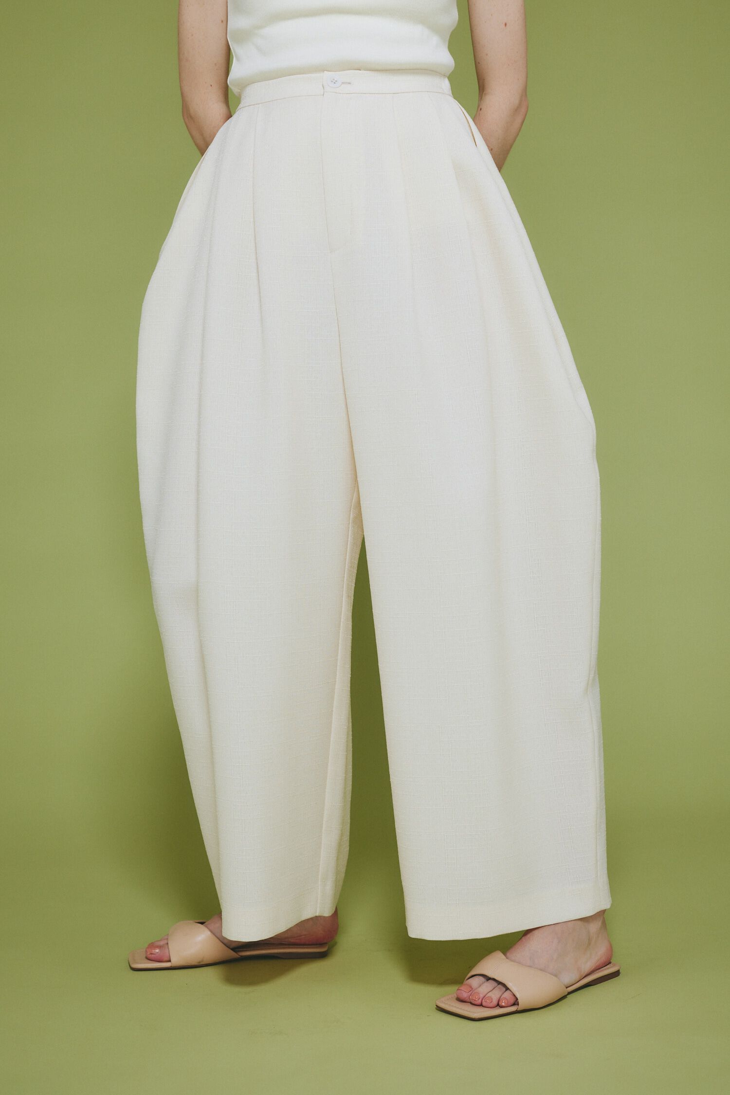 HeRIN.CYE「Many tuck pants」|その他|