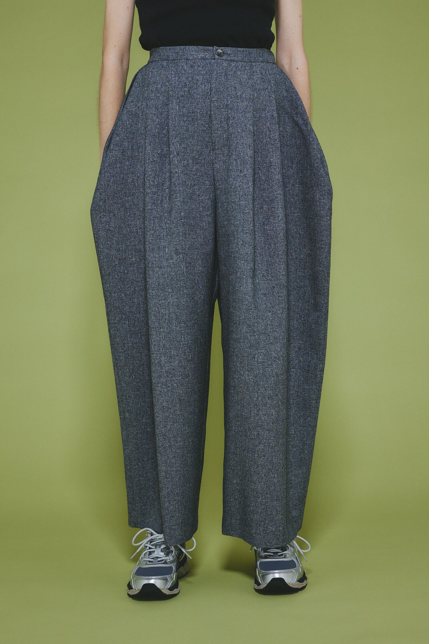 HeRIN.CYE「Many tuck pants」|その他|GRY