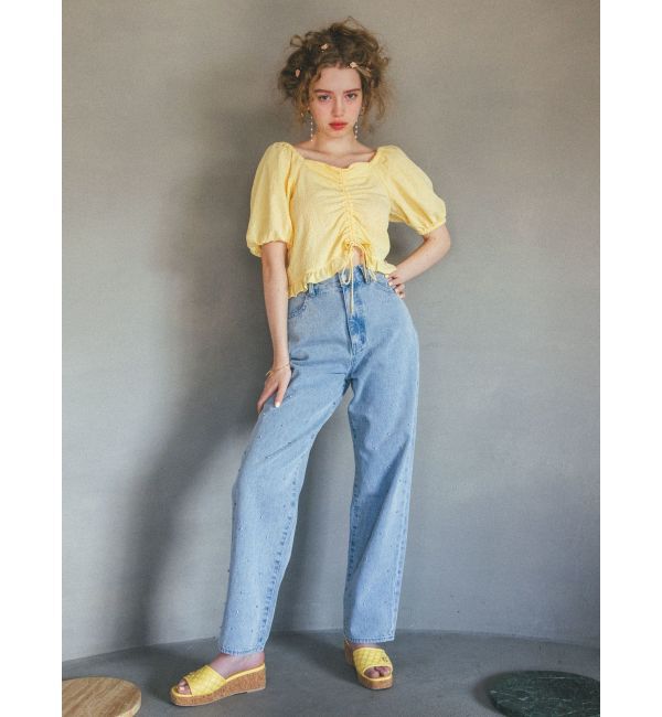 CALNAMUR「2WAY GATHER BL/2WAYギャザーブラウス」|シャツ・ブラウス|