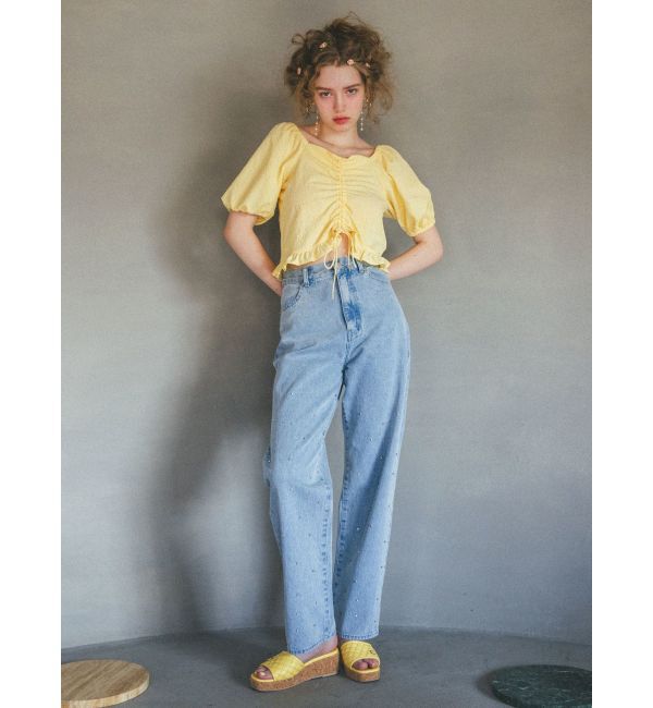 CALNAMUR「2WAY GATHER BL/2WAYギャザーブラウス」|シャツ・ブラウス|