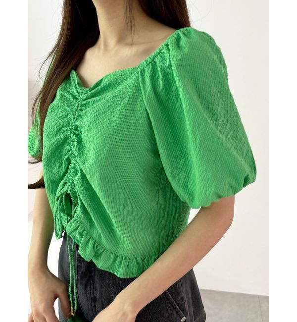 CALNAMUR「2WAY GATHER BL/2WAYギャザーブラウス」|シャツ・ブラウス|