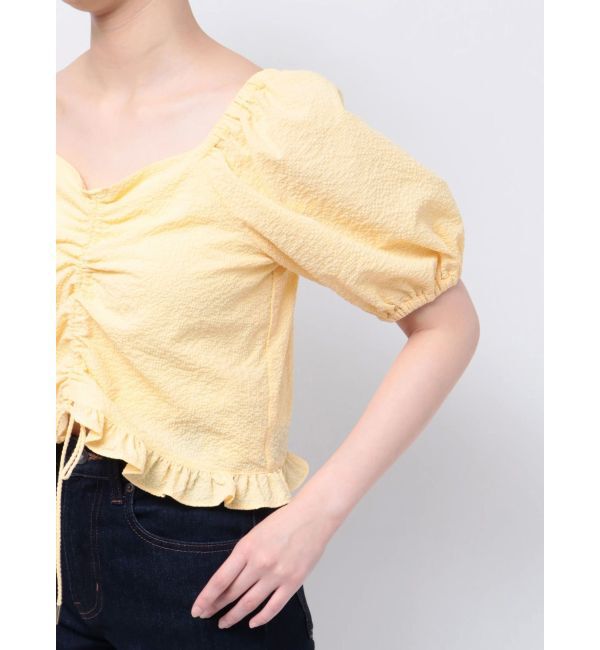 CALNAMUR「2WAY GATHER BL/2WAYギャザーブラウス」|シャツ・ブラウス|