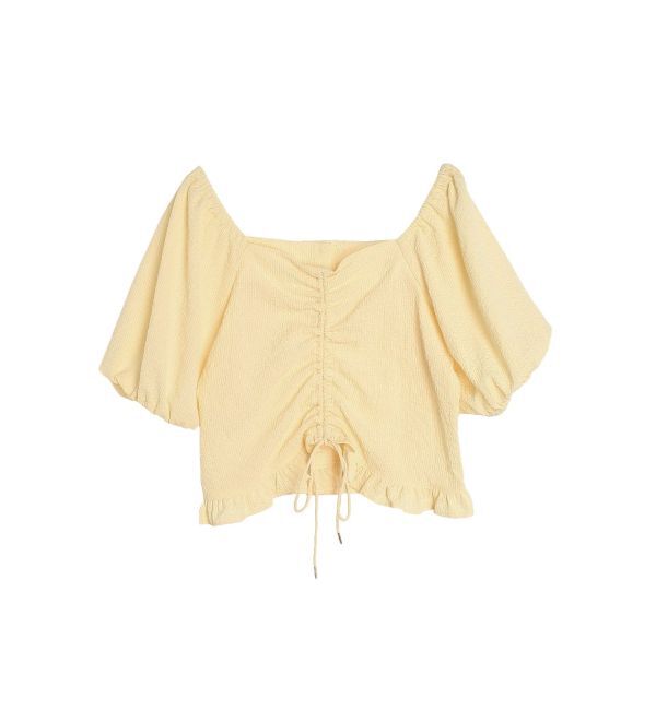 CALNAMUR「2WAY GATHER BL/2WAYギャザーブラウス」|シャツ・ブラウス|