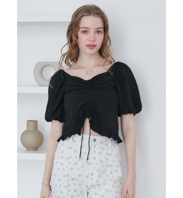 CALNAMUR「2WAY GATHER BL/2WAYギャザーブラウス」|シャツ・ブラウス|