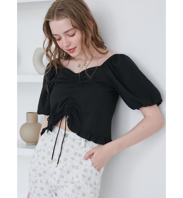 CALNAMUR「2WAY GATHER BL/2WAYギャザーブラウス」|シャツ・ブラウス|