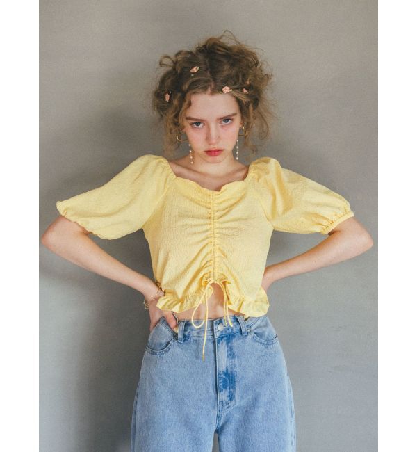 CALNAMUR「2WAY GATHER BL/2WAYギャザーブラウス」|シャツ・ブラウス|