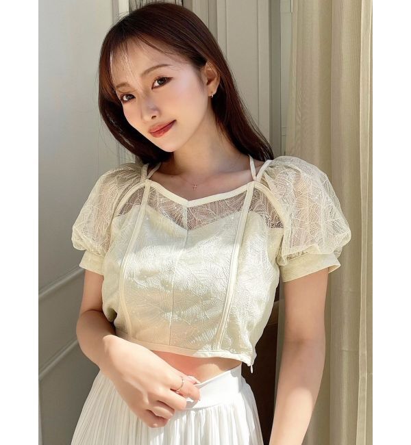 RESEXXY「スパンコールレースブラウス」|シャツ・ブラウス|