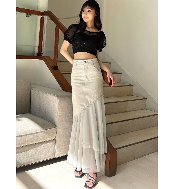 RESEXXY「スパンコールレースブラウス」|シャツ・ブラウス|