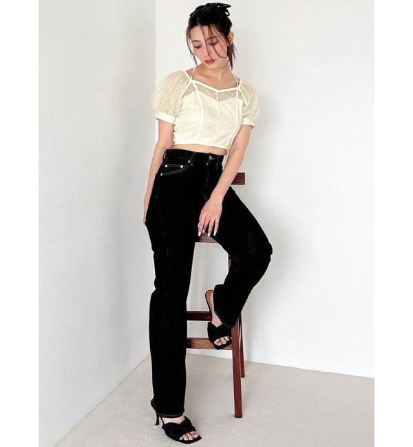 RESEXXY「スパンコールレースブラウス」|シャツ・ブラウス|