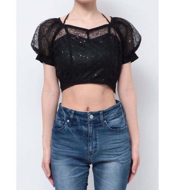 RESEXXY「スパンコールレースブラウス」|シャツ・ブラウス|