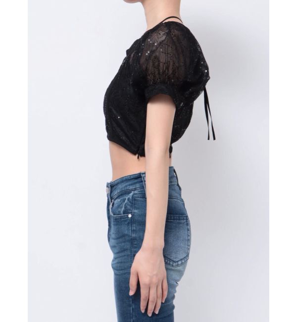 RESEXXY「スパンコールレースブラウス」|シャツ・ブラウス|