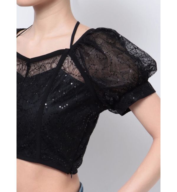 RESEXXY「スパンコールレースブラウス」|シャツ・ブラウス|