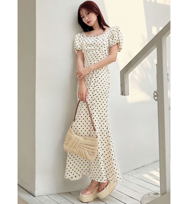 RESEXXY「バブルスリーブマーメイドワンピース」|ワンピース|