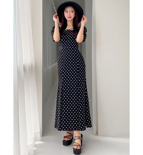 RESEXXY「バブルスリーブマーメイドワンピース」|ワンピース|