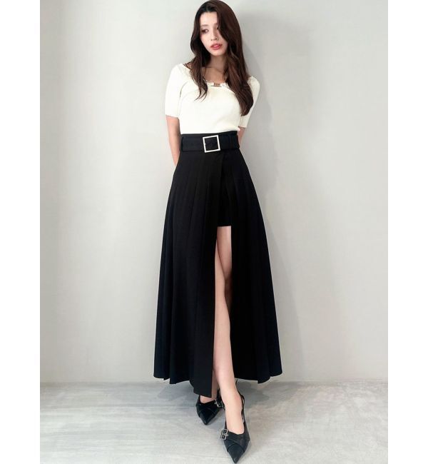 RESEXXY「GOLDパーツリブニットトップス」|ニット・セーター|