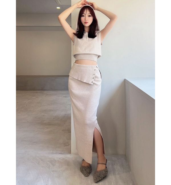 RESEXXY「ウエストデザインタイトニットスカート【セットアップ着用可能】」|スカート|