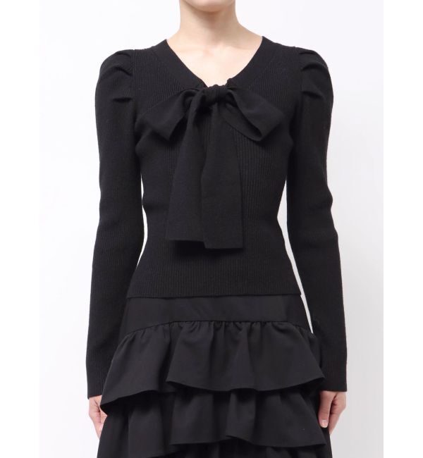 RESEXXY「ボウタイニットトップス」|ニット・セーター|