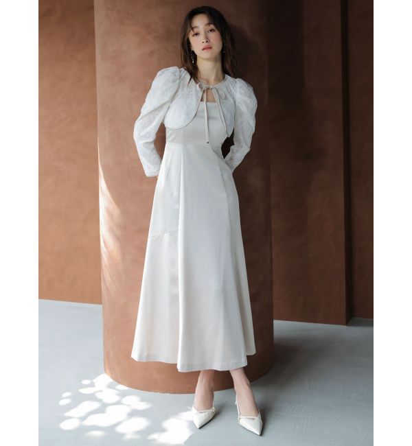 dazzlin「【藤井サチコラボ】ボレロSETサテンキャミドレス」|ワンピース|